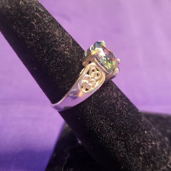 Mystic Topaz Sterling Silver Ring - Picture 4 of 7